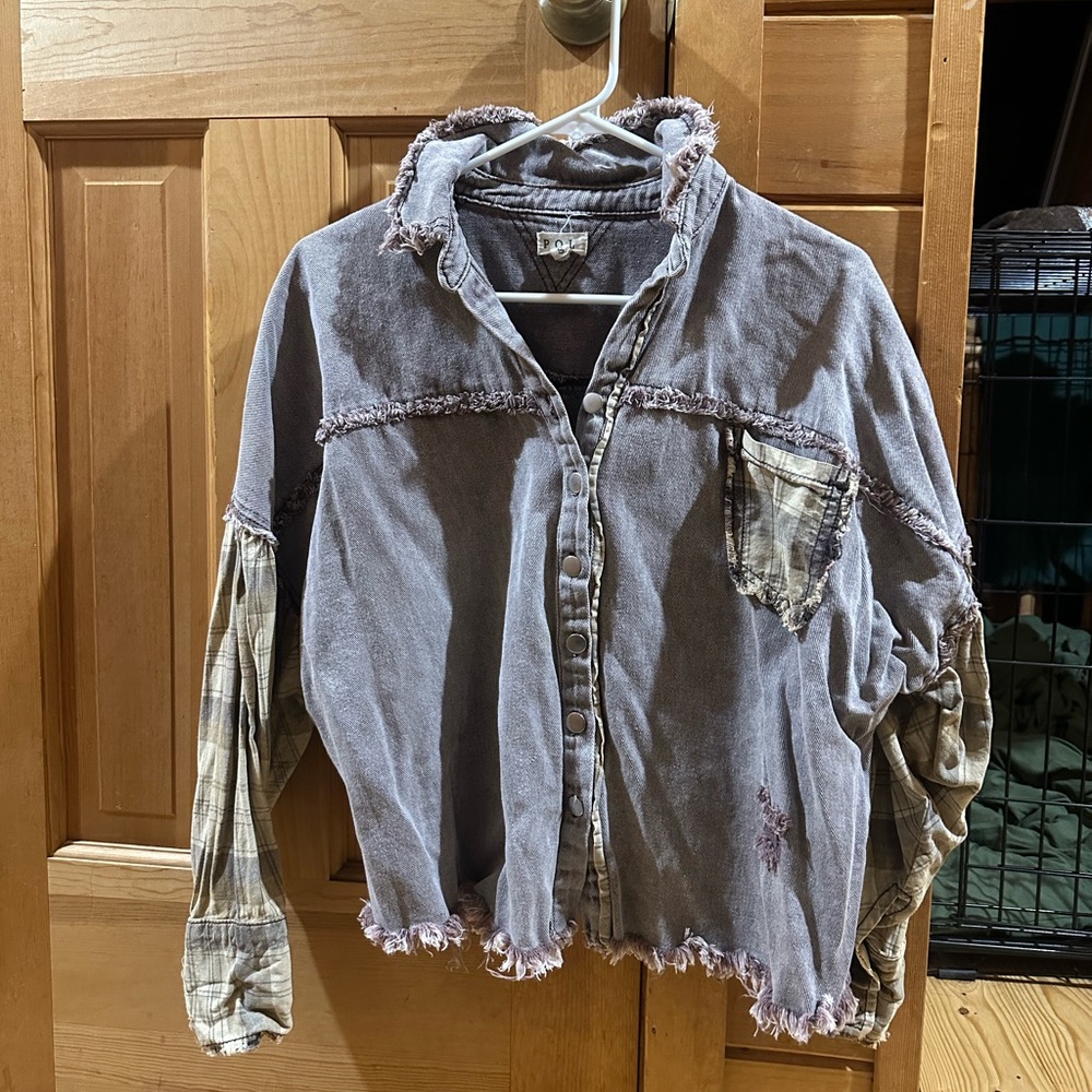 Distressed Shacket